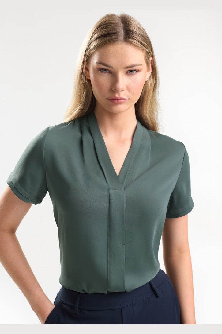  Biz Collection Madison Ladies Short Sleeve Blouse - S628LS | Biz Collection | Fashion Biz Online