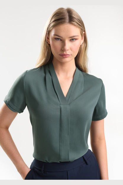  Biz Collection Madison Ladies Short Sleeve Blouse - S628LS | Biz Collection | Fashion Biz Online