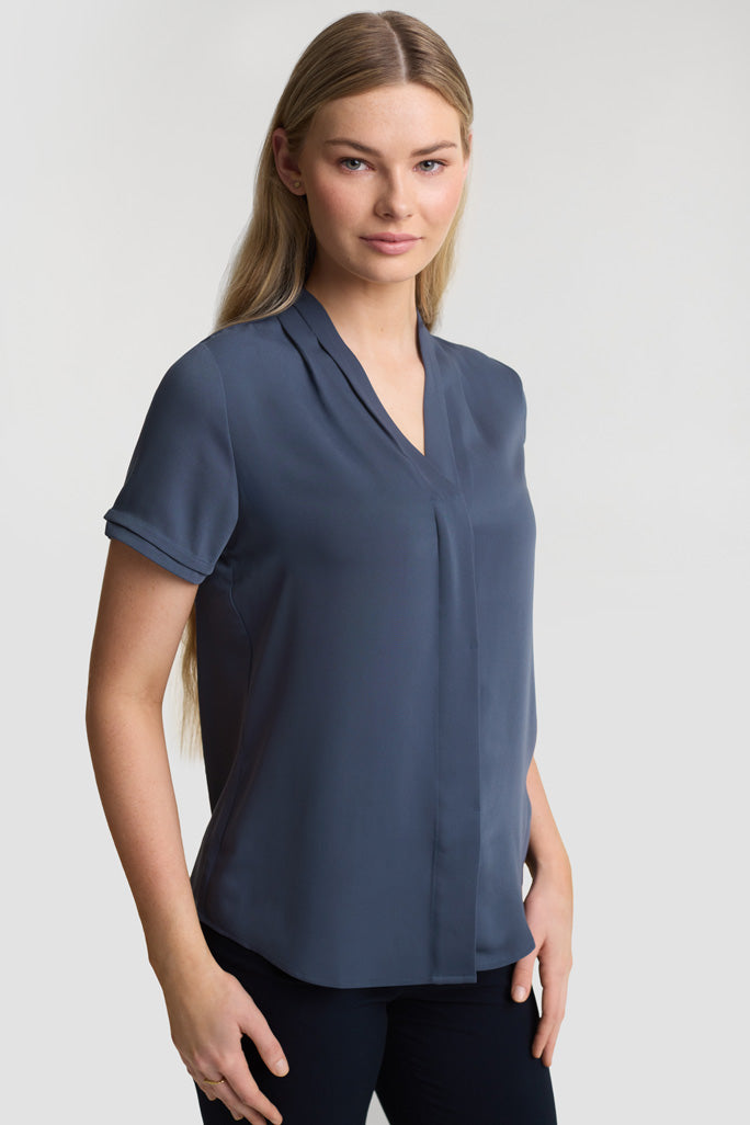  Biz Collection Madison Ladies Short Sleeve Blouse - S628LS | Biz Collection | Fashion Biz Online