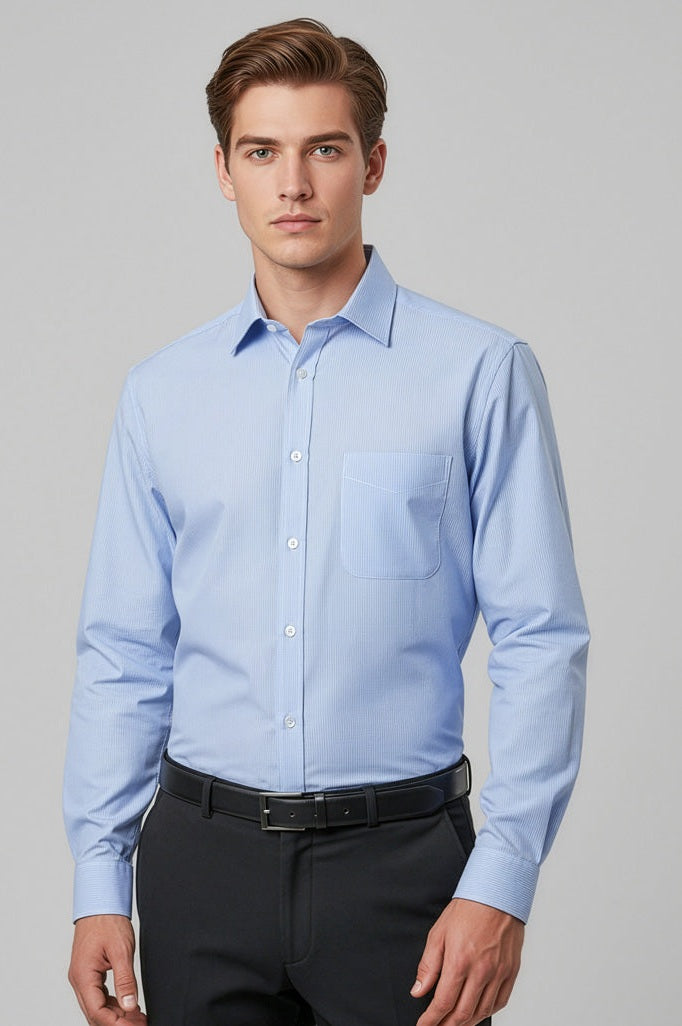  Biz Collection Mens Euro Long Sleeve Shirt - S812ML | Biz Collection | Fashion Biz Online