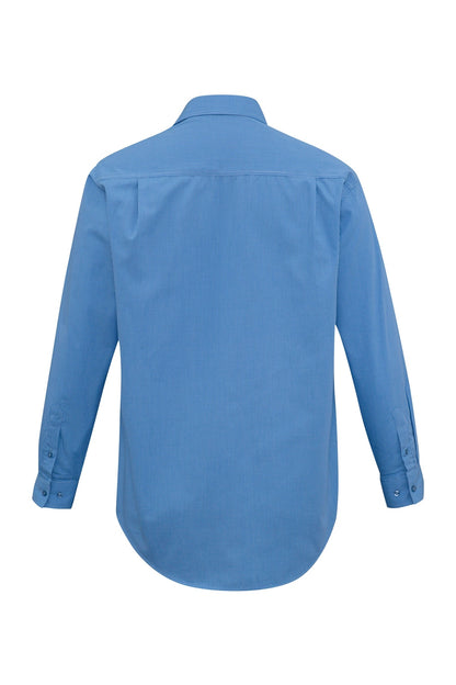  Biz Collection Mens Micro Check Business Shirt Long Sleeve - SH816 | Biz Collection | Fashion Biz Online