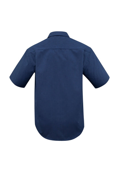  Biz Collection Mens Micro Check Business Shirt Short Sleeve - SH817 | Biz Collection | Fashion Biz Online