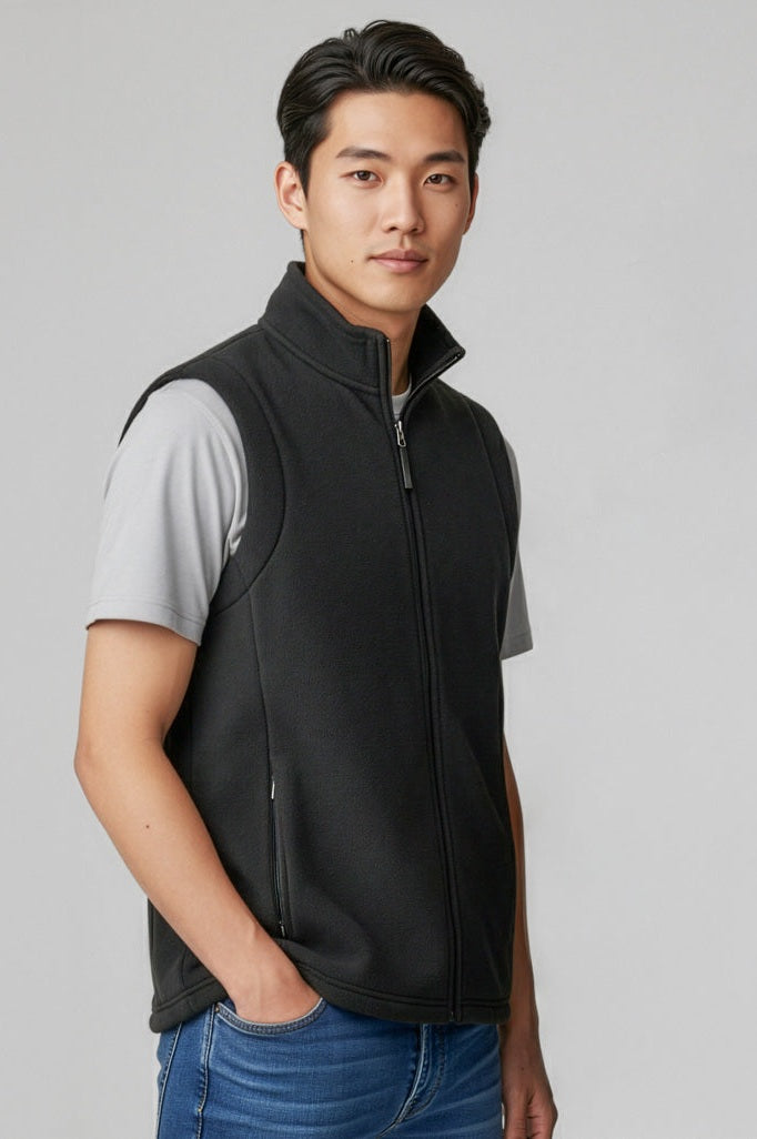  Biz Collection Mens Plain Micro Fleece Vest - F233MN | Biz Collection | Fashion Biz Online