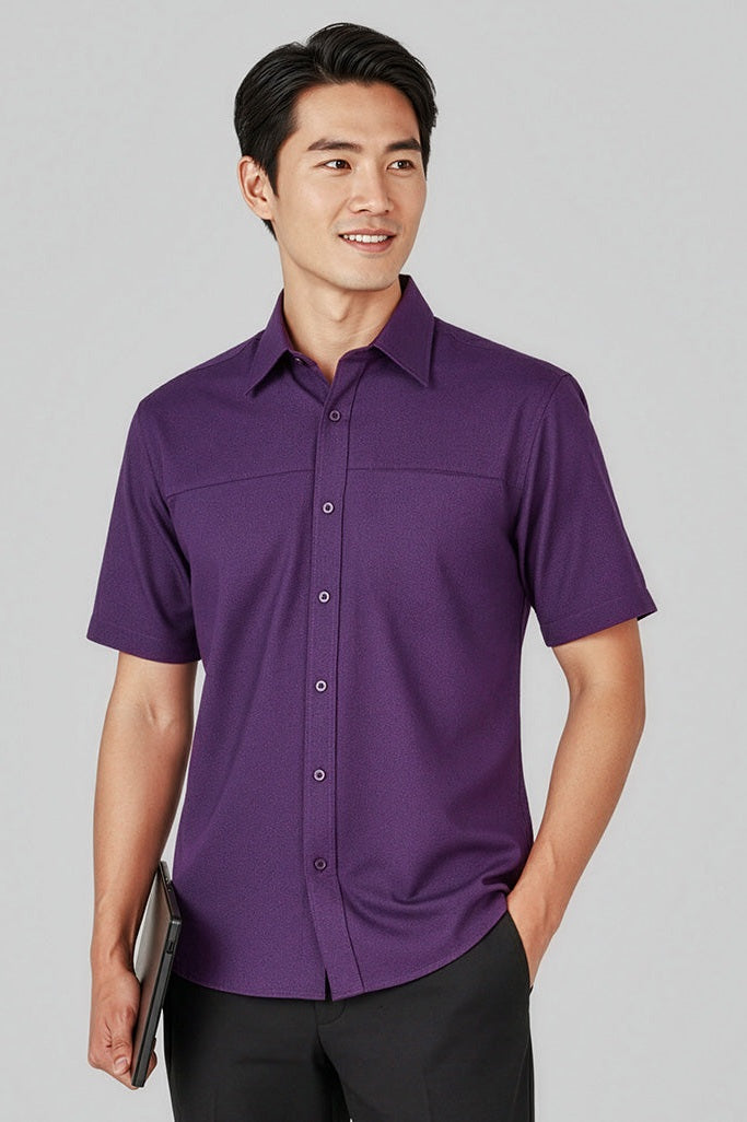  Biz Collection Mens Plain Oasis Short Sleeve Shirt - SH3603 | Biz Collection | Fashion Biz Online