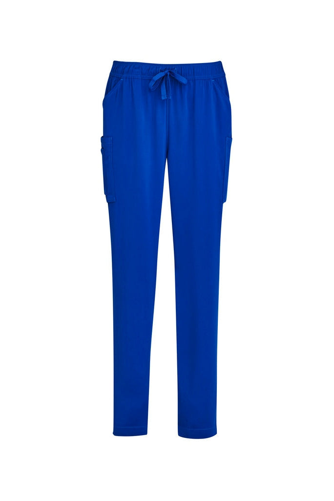 Biz Care Womens Avery Multi-Pockets Slim Leg Pant - CSP943LL - Electric Blue