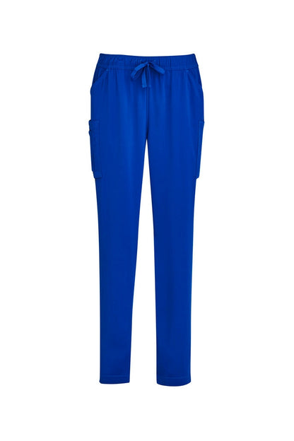 Biz Care Womens Avery Multi-Pockets Slim Leg Pant - CSP943LL - Electric Blue