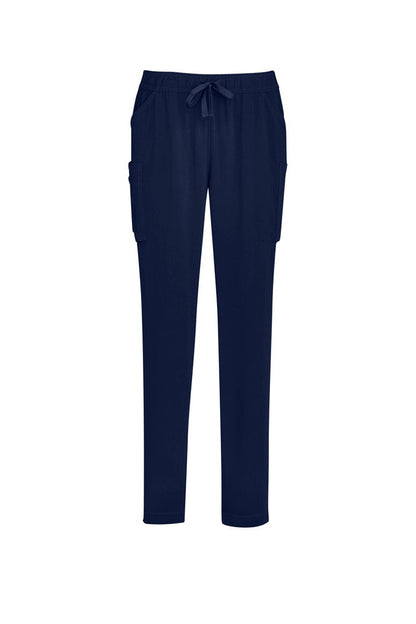 Biz Care Womens Avery Multi-Pockets Slim Leg Pant - CSP943LL - Midnight Navy