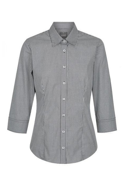 Career Westgarth WOMEN'S GINGHAM 3/4 SLEEVE SHIRT