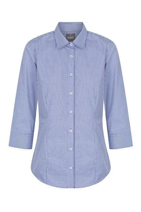 Career Westgarth WOMEN'S GINGHAM 3/4 SLEEVE SHIRT