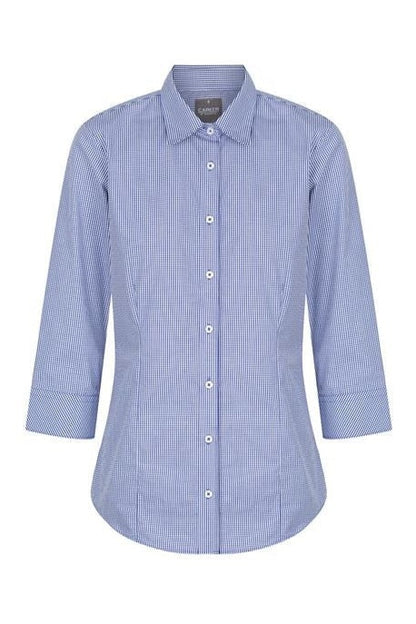 Career Westgarth WOMEN'S GINGHAM 3/4 SLEEVE SHIRT