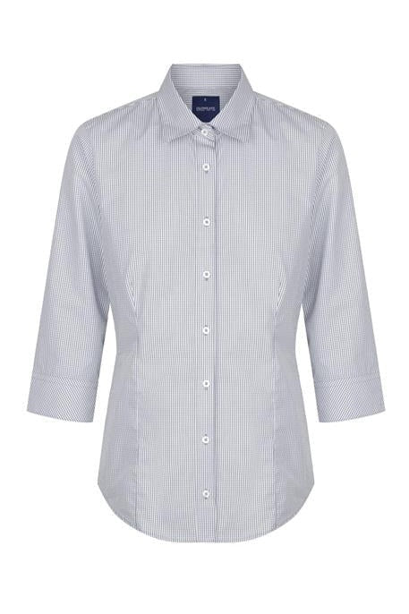 Career Westgarth WOMEN'S GINGHAM 3/4 SLEEVE SHIRT
