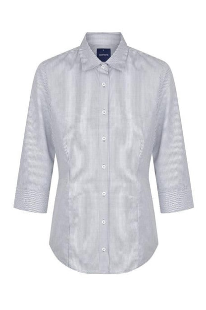 Career Westgarth WOMEN'S GINGHAM 3/4 SLEEVE SHIRT