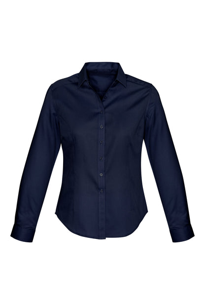 Biz Collection Ladies Dalton Long Sleeve Shirt - S522LL - Navy
