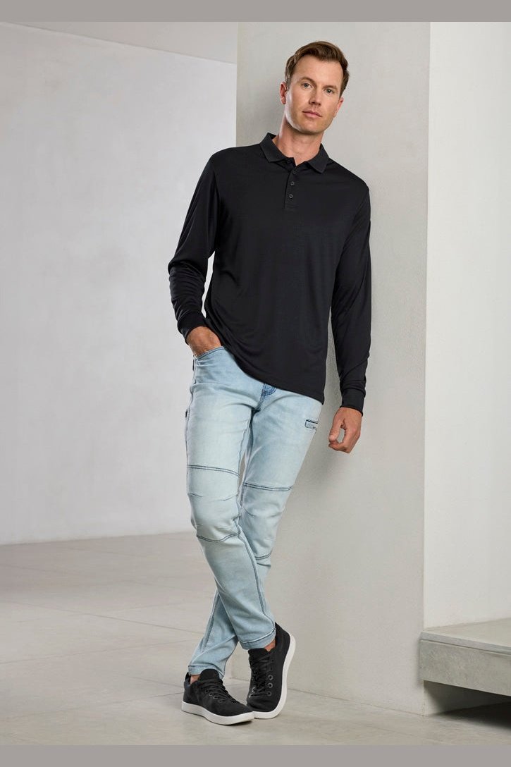 Fashion Biz Mens Action Long Sleeve Polo P206ML