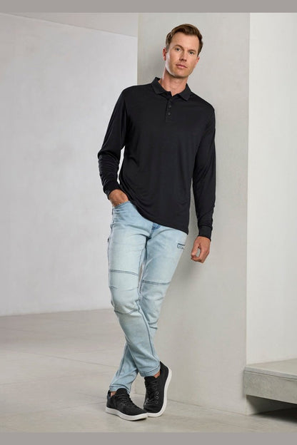 Fashion Biz Mens Action Long Sleeve Polo P206ML