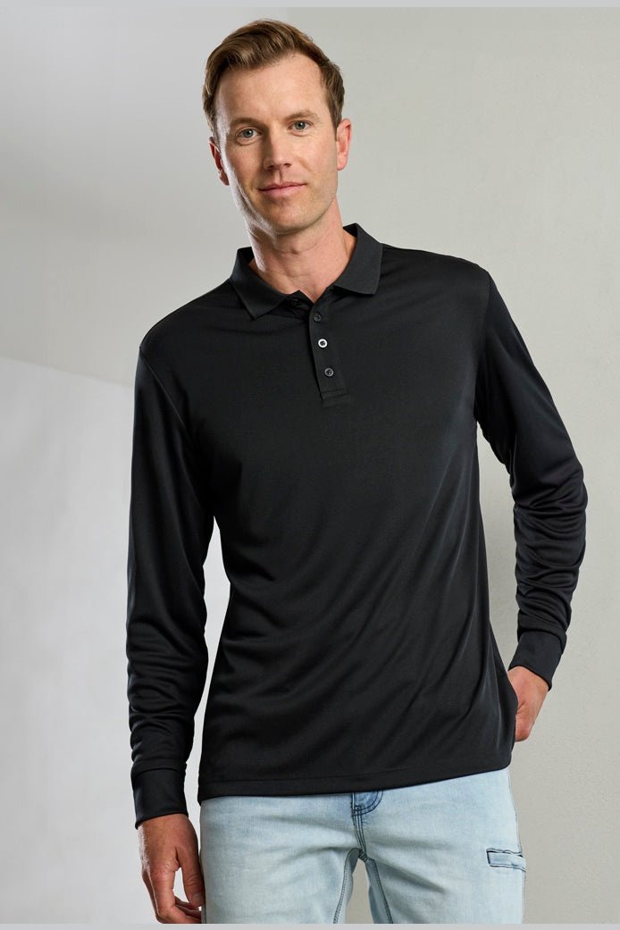 Fashion Biz Mens Action Long Sleeve Polo P206ML