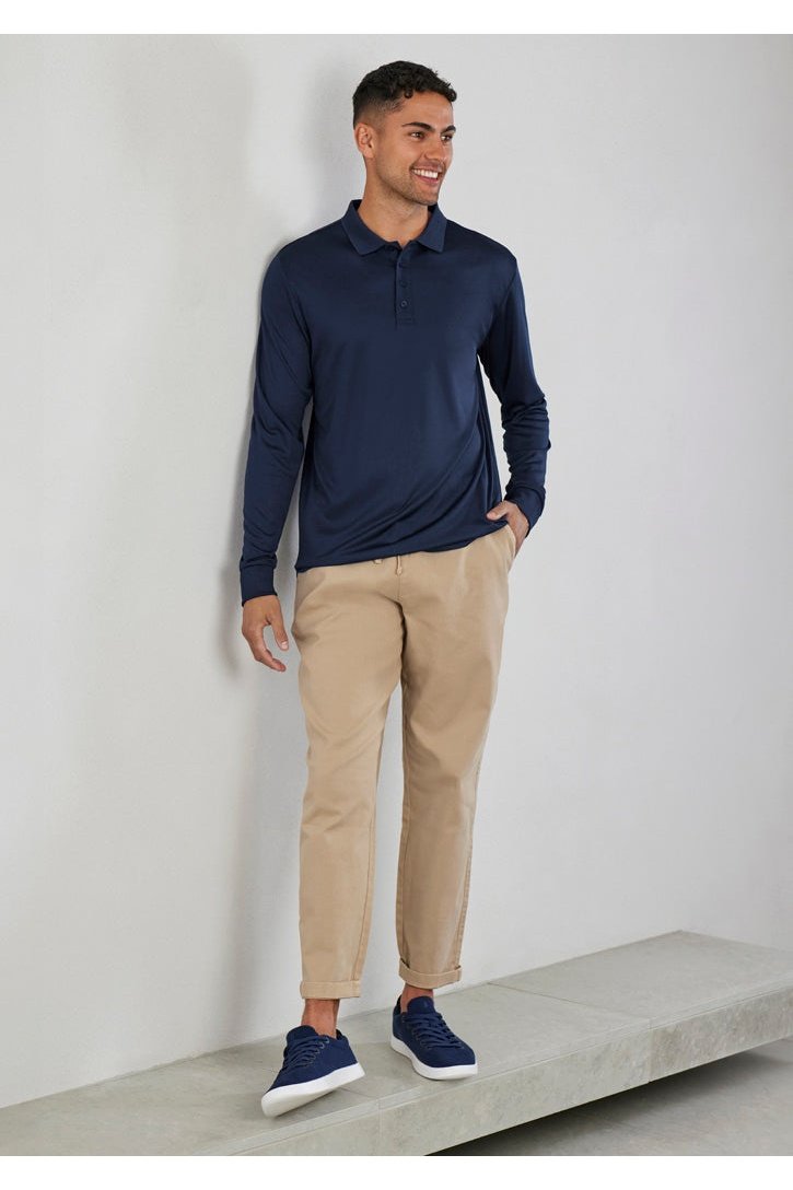 Fashion Biz Mens Action Long Sleeve Polo P206ML