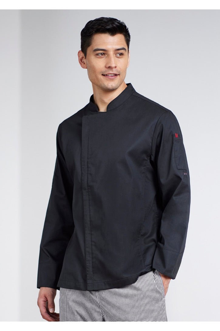  Fashion Biz Mens Alfresco Long Sleeve Chef Jacket - CH330ML | Biz Collection | Fashion Biz Online