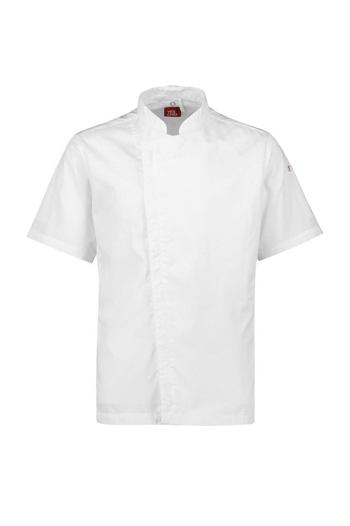  Fashion Biz Mens Alfresco Short Sleeve Chef Jacket - CH330MS | Biz Collection | Fashion Biz Online