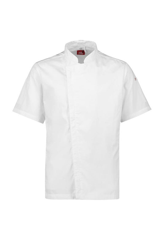 Biz Collection Mens Alfresco Short Sleeve Chef Jacket - CH330MS - White