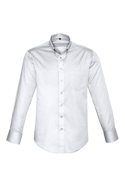 Biz Collection Mens Dalton Long Sleeve Shirt - S522ML - White