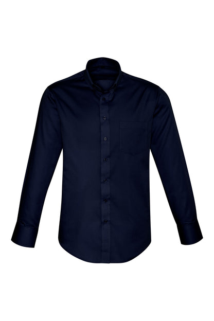 Biz Collection Mens Dalton Long Sleeve Shirt - S522ML - Navy