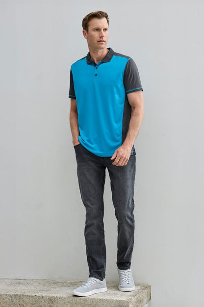 Fashion Biz Mens Dart Short Sleeve Polo P419MS