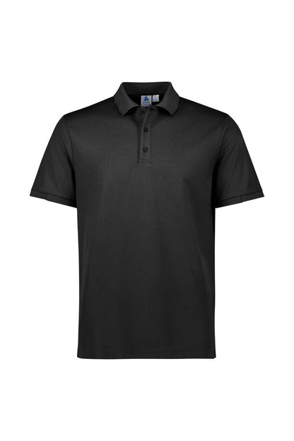 Biz Collection Mens Focus Short Sleeve Polo - P313MS - Black/Black