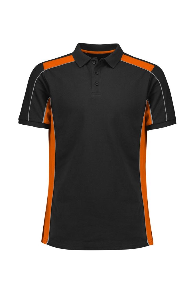 Fashion Biz Unisex Grid Short Sleeve Polo P413US