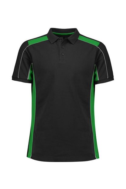 Fashion Biz Unisex Grid Short Sleeve Polo P413US