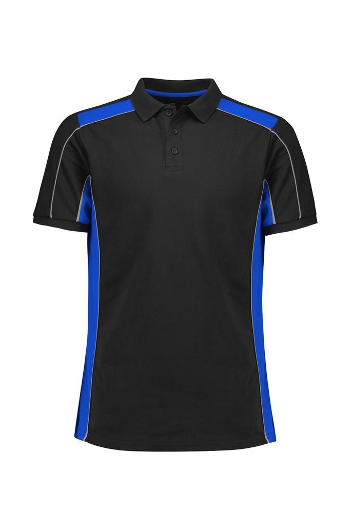 Fashion Biz Unisex Grid Short Sleeve Polo P413US