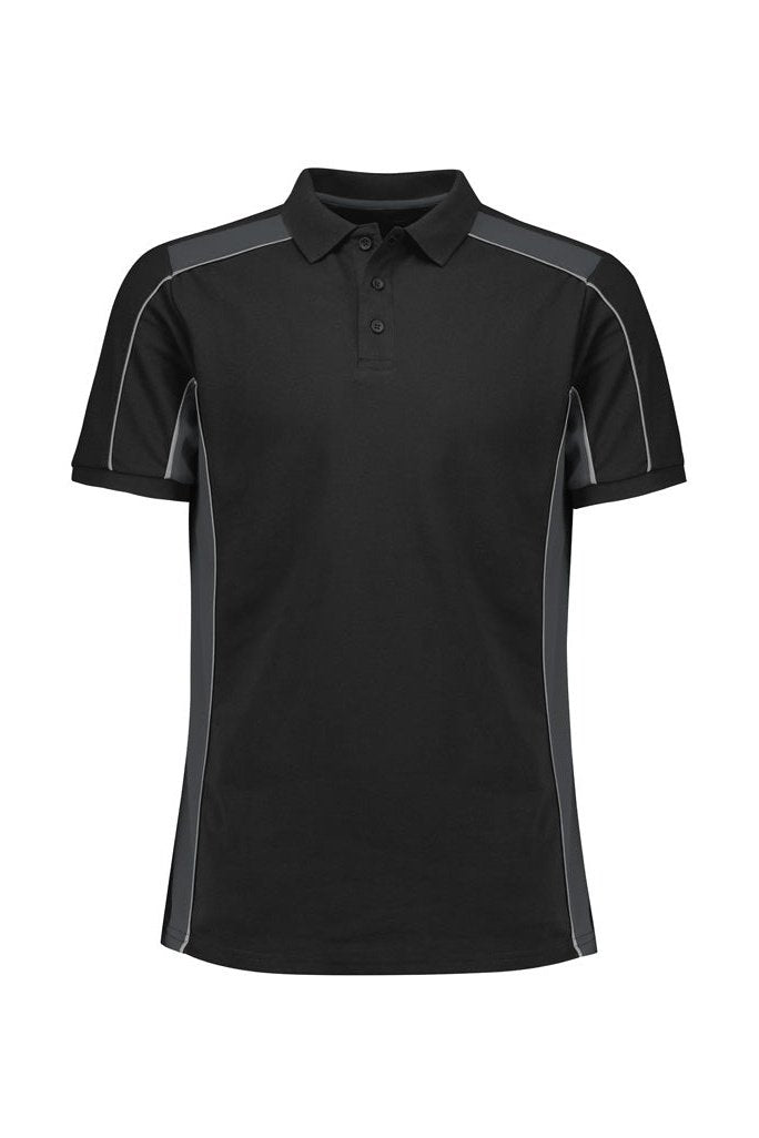 Fashion Biz Unisex Grid Short Sleeve Polo P413US