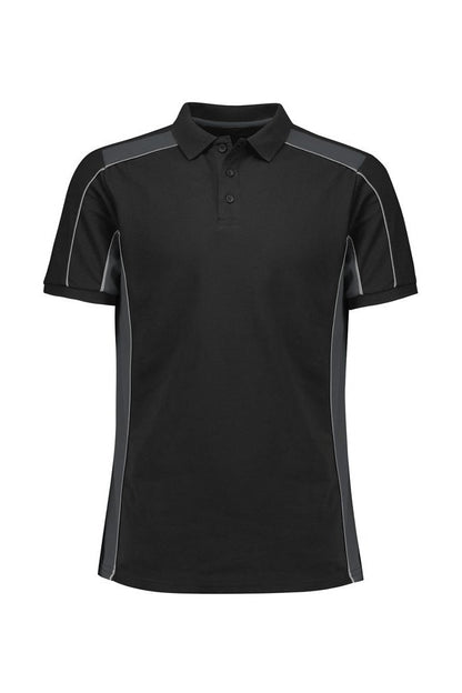 Fashion Biz Unisex Grid Short Sleeve Polo P413US
