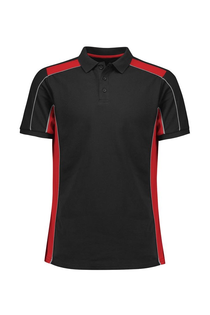 Fashion Biz Unisex Grid Short Sleeve Polo P413US