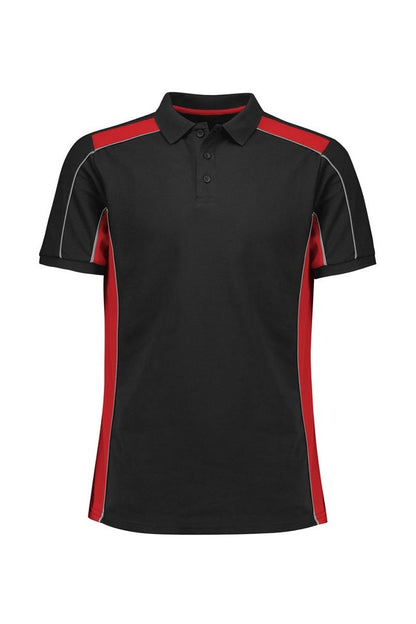 Fashion Biz Unisex Grid Short Sleeve Polo P413US
