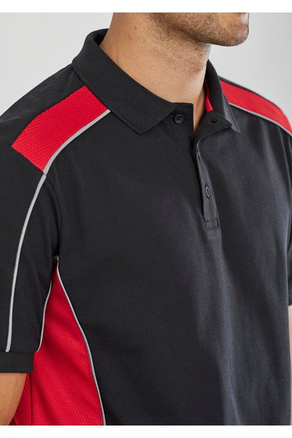 Fashion Biz Unisex Grid Short Sleeve Polo P413US