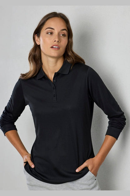 Fashion Biz Womens Action Long Sleeve Polo P206LL