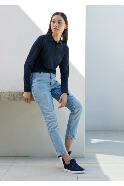 Fashion Biz Womens Action Long Sleeve Polo P206LL
