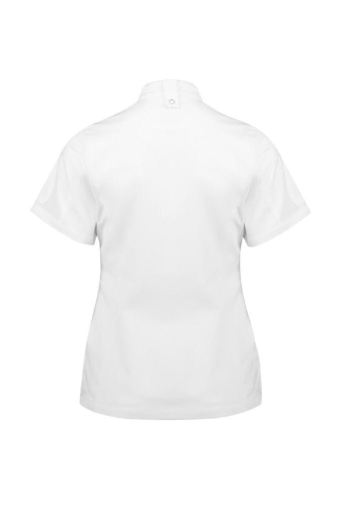  Fashion Biz Womens Alfresco Short Sleeve Chef Jacket - CH330LS | Biz Collection | Fashion Biz Online