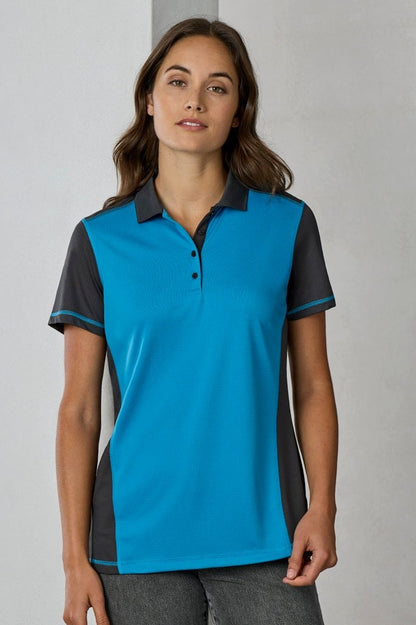 Fashion Biz Womens Dart Short Sleeve Polo P419LS