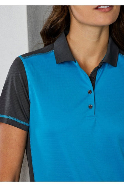Fashion Biz Womens Dart Short Sleeve Polo P419LS