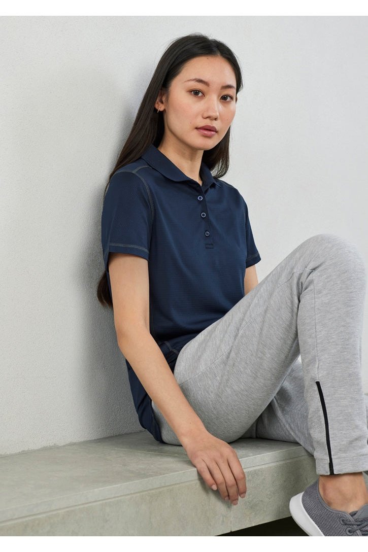 Fashion Biz Womens Dart Short Sleeve Polo P419LS