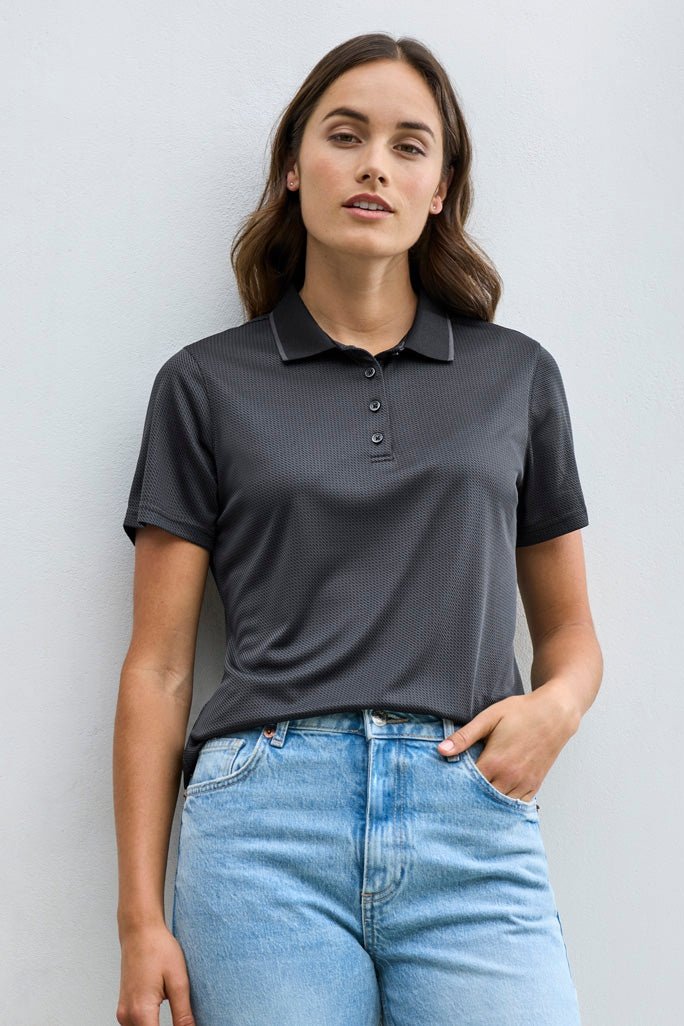 Fashion Biz Womens Echo Short Sleeve Polo P412LS