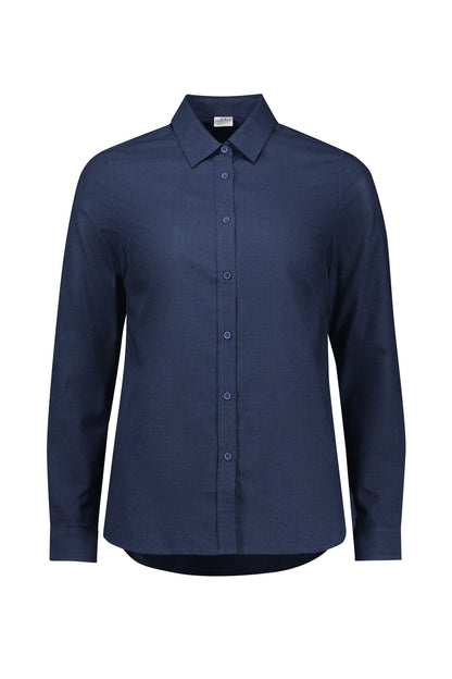 Fashion Biz Womens Soul Long Sleeve Shirt - S421LL - Navy