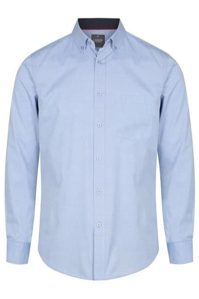 Gloweave Career New Oxford Mens Long Sleeve Contemporary Fit Shirt - 1898L - Charcoal