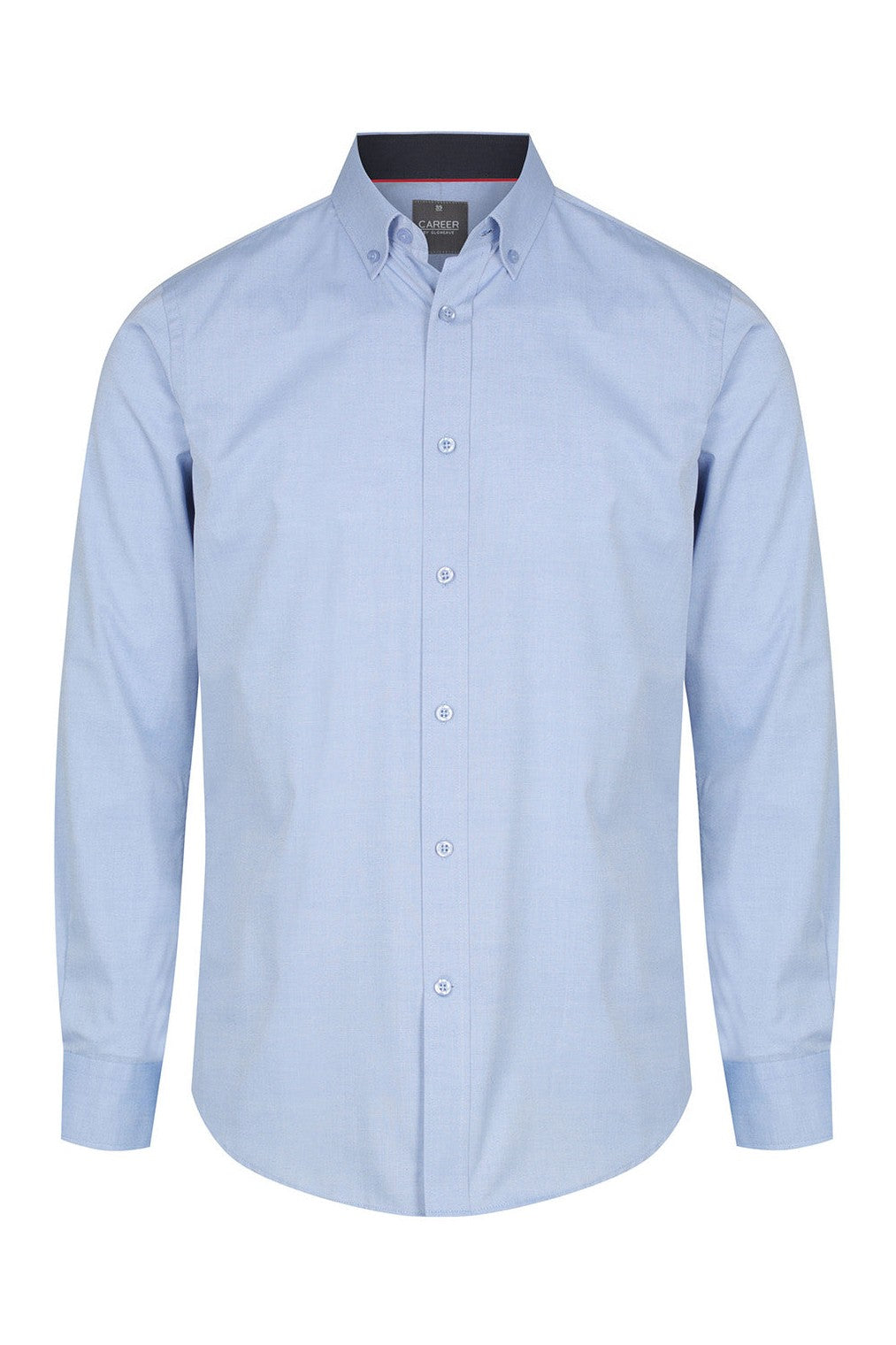 Gloweave Career New Oxford Mens Long Sleeve Slim Fit Shirt - 1899L - Blue