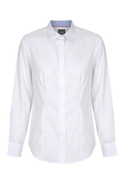 Gloweave Career New Oxford Womens Long Sleeve Slim Fit Shirt - 1899WL - White