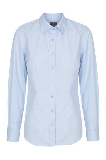 Gloweave Career Plain Poplin Classic Fit Shirt - 1520WL - Sky
