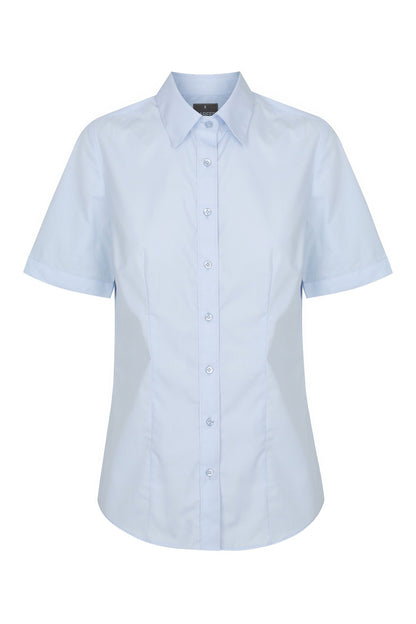Gloweave Career Plain Poplin Classic Fit Shirt - 1520WS - Sky