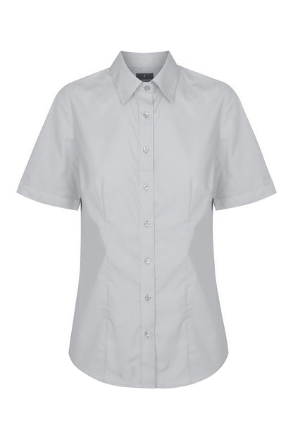 Gloweave Career Plain Poplin Classic Fit Shirt - 1520WS - Silver